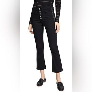 NWOT Veronica Beard Jeans Womens Carolyn Baby Boot Cut Jeans Black Size 25